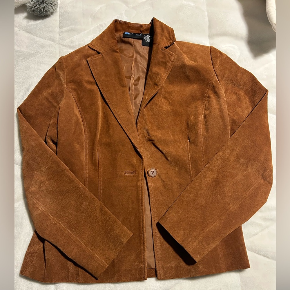 Relativity Tan Suede Women's Blazer